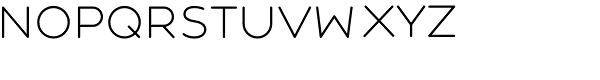 Central Light Font LOWERCASE