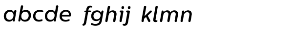 Centrale Sans Rounded Medium Italic Font LOWERCASE