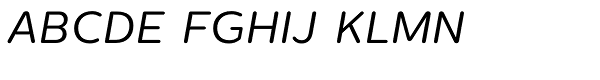 Centrale Sans Rounded Regular Italic Font UPPERCASE
