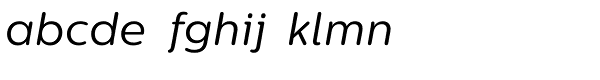 Centrale Sans Rounded Regular Italic Font LOWERCASE