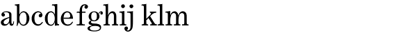 Century Expanded Regular Font LOWERCASE