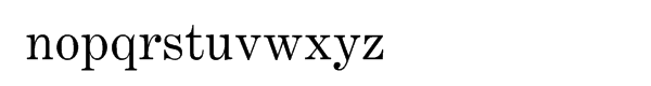 Century Expanded Font LOWERCASE