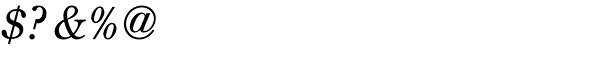 Century Old Style Italic Font OTHER CHARS