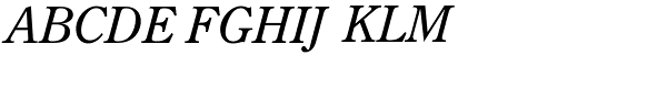 Century Old Style Italic Font UPPERCASE