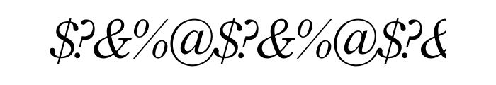Century Old Style Std Italic Font OTHER CHARS