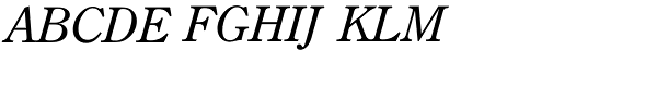 Century Oldstyle Italic Font UPPERCASE