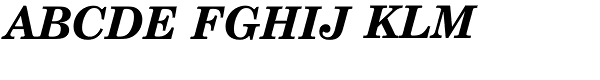 Century Schoolbook Bold Italic Font UPPERCASE