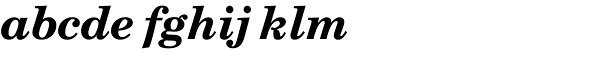 Century Schoolbook Bold Italic Font LOWERCASE