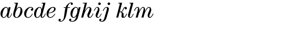 Century Std-Book Italic Font LOWERCASE