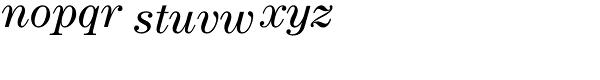 Century Std-Book Italic Font LOWERCASE