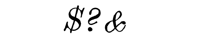 Century modern TT Italic Font OTHER CHARS
