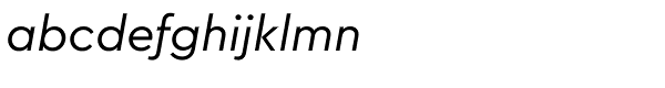 Cera PRO Regular Italic Font LOWERCASE
