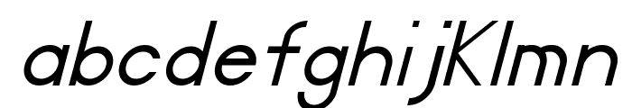 Certified Italic Font LOWERCASE