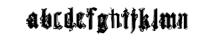 CF Gothika Regular Font LOWERCASE