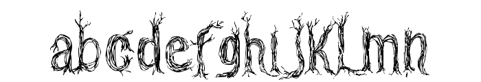 CF One Two Trees Regular Font LOWERCASE