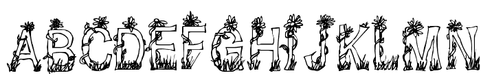 CF Plants and Flowers Regular Font LOWERCASE