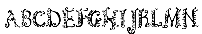 CF Spirality Regular Font UPPERCASE