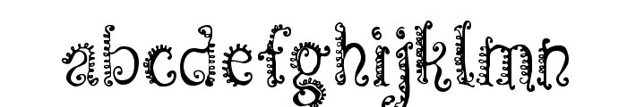 CF Spirality Regular Font LOWERCASE