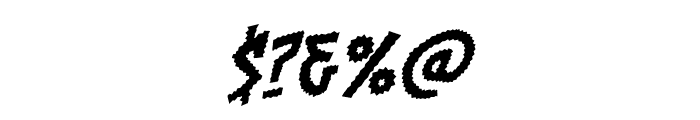 ChainsawzBB-Italic Font OTHER CHARS
