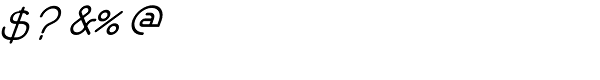 Chaman Italic Font OTHER CHARS