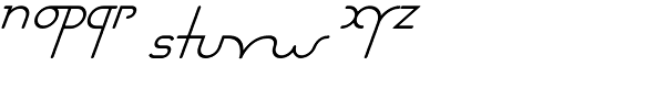 Chaman Italic Font LOWERCASE