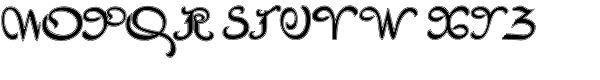Chancelaresca Spanola Lined Font UPPERCASE