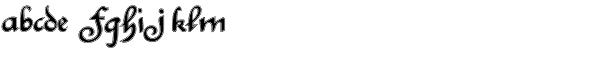 Chancelaresca Spanola Lined Font LOWERCASE