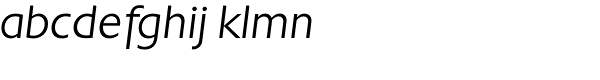 Chantilly Serial Light Italic Font LOWERCASE