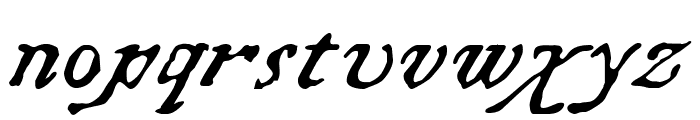 Chapbook-Italic Font LOWERCASE