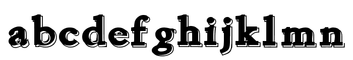 Chapou Relief Tryout Font LOWERCASE
