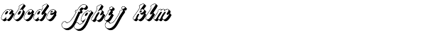 Charade Shadow Font LOWERCASE