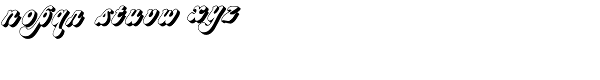 Charade Shadow Font LOWERCASE