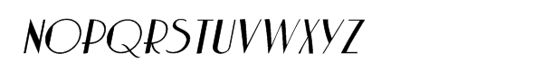 Charbonne™ Oblique Font UPPERCASE