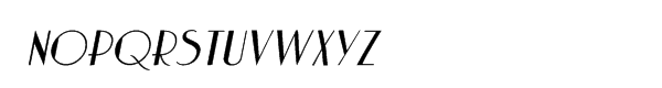 Charbonne™ Oblique Font LOWERCASE