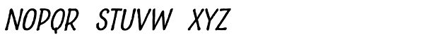 Charcuterie Sans Oblique Font LOWERCASE