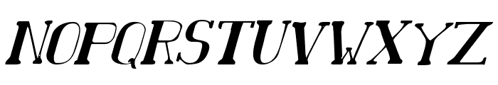 Chardin Doihle Condensed Italic Font UPPERCASE