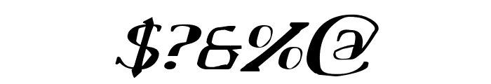 Chardin Doihle Expanded Italic Font OTHER CHARS