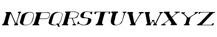 Chardin Doihle Expanded Italic Font UPPERCASE