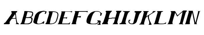 Chardin Doihle Expanded Italic Font LOWERCASE