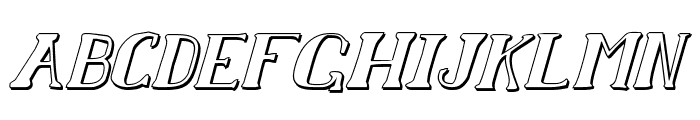 Chardin Doihle Shadow Italic Font LOWERCASE