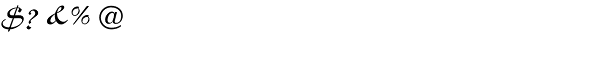 Charme Std Font OTHER CHARS