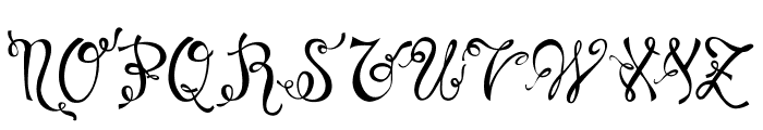 Charming Normal Font UPPERCASE