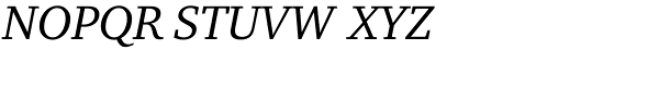 Charter BT Pro Italic Font UPPERCASE