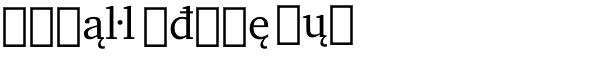 Charter Extension Font LOWERCASE