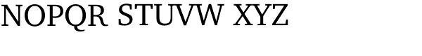 Charter Font UPPERCASE