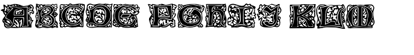 Chaucerian Initials Font UPPERCASE