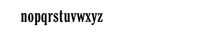 Cheltenham Bold Extra Condensed OT Std Font LOWERCASE