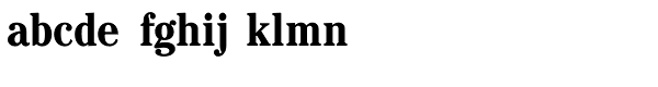 Cheltenham Pro Condensed Bold Font LOWERCASE