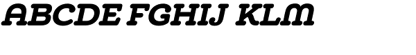 Chennai Slab Black Oblique Font UPPERCASE