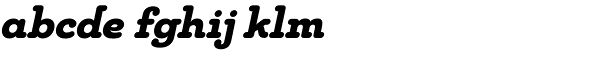 Chennai Slab Black Oblique Font LOWERCASE